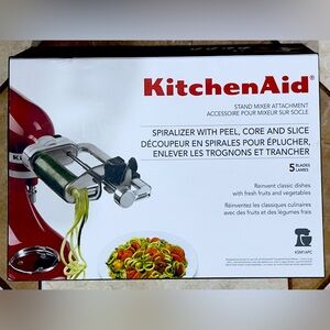 NEW Kitchenaid Spiralizer, Core & Slice, 5pc Set